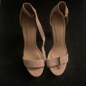 Charlotte Russe Nude Strappy Heels